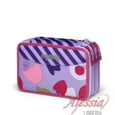 ERGOBAG - ASTUCCIO MAXI  TRE ZIP ERGOBAG. BLUTENZAUBAR FLOWER POWBEAR